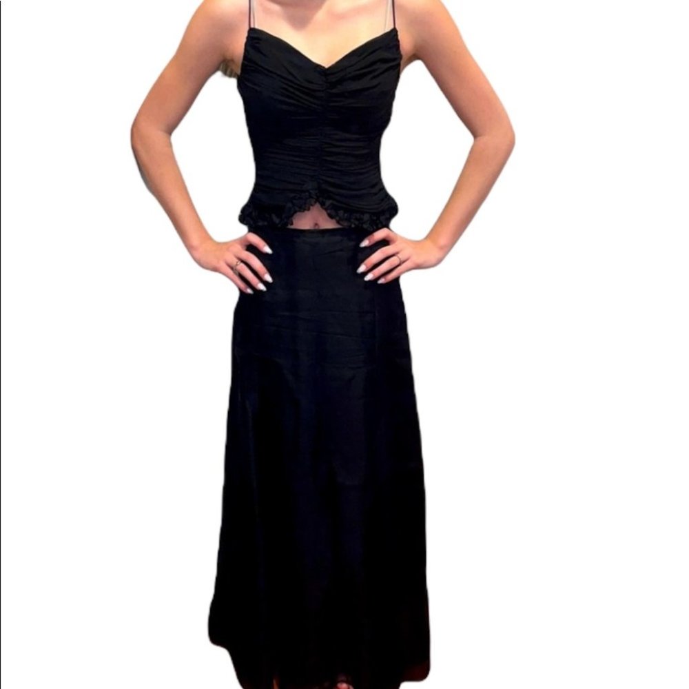 Gorgeous EUC Oscar de la Renta two-piece gown